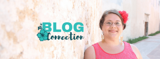 Image of Katie Horner and the logo for her Blog Connection community