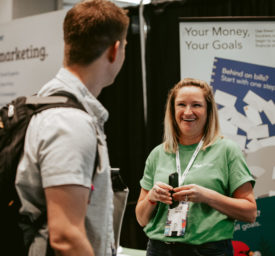 meeting brands at financial freedom summit